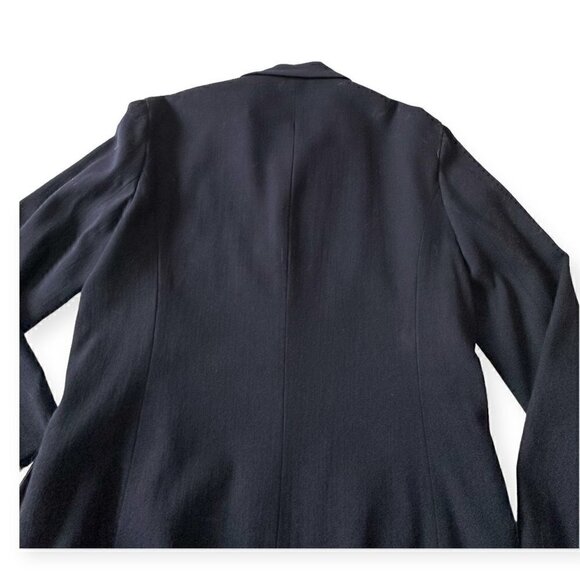 Vintage 1996 A/W Collection Y's Yohji Yamamoto Navy Wool Jacket, Women's, Size M - Picture 7 of 14